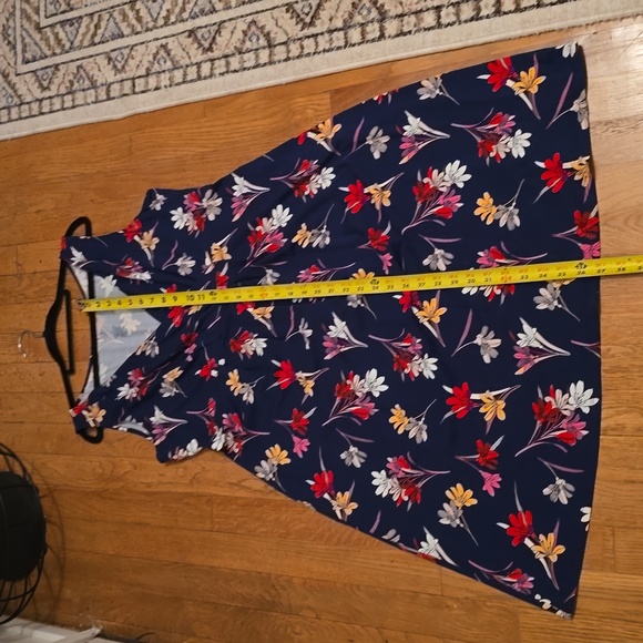 ST. JOHN'S BAY BRAND WOMEN'S BLUE & RED FLORAL SLEEVELESS SUNDRESS SIZE XL - Picture 10 of 12